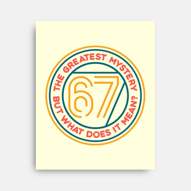 Six Seven Mystery-None-Stretched-Canvas-glitchygorilla