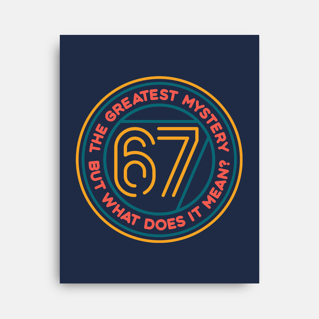 Six Seven Mystery-None-Stretched-Canvas-glitchygorilla