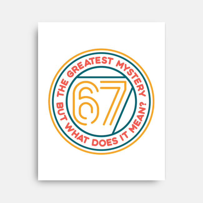 Six Seven Mystery-None-Stretched-Canvas-glitchygorilla