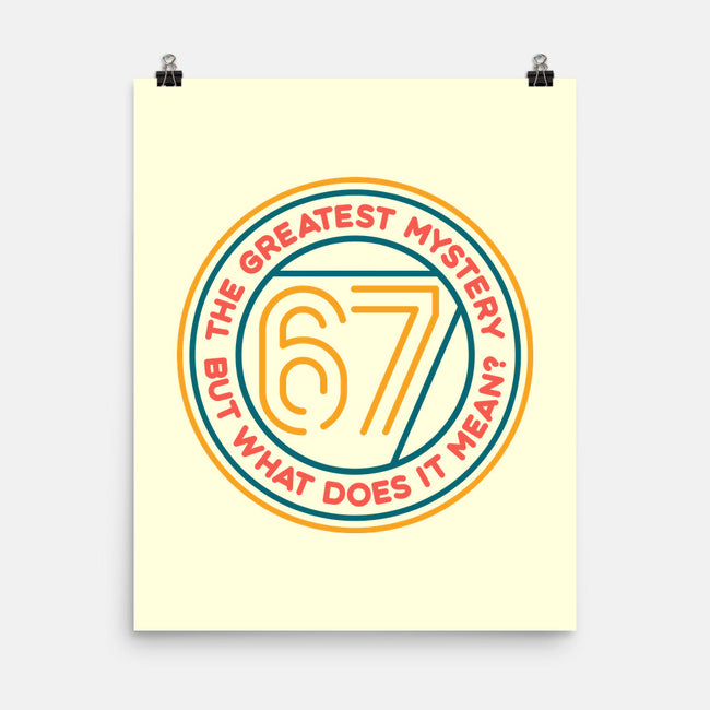 Six Seven Mystery-None-Matte-Poster-glitchygorilla