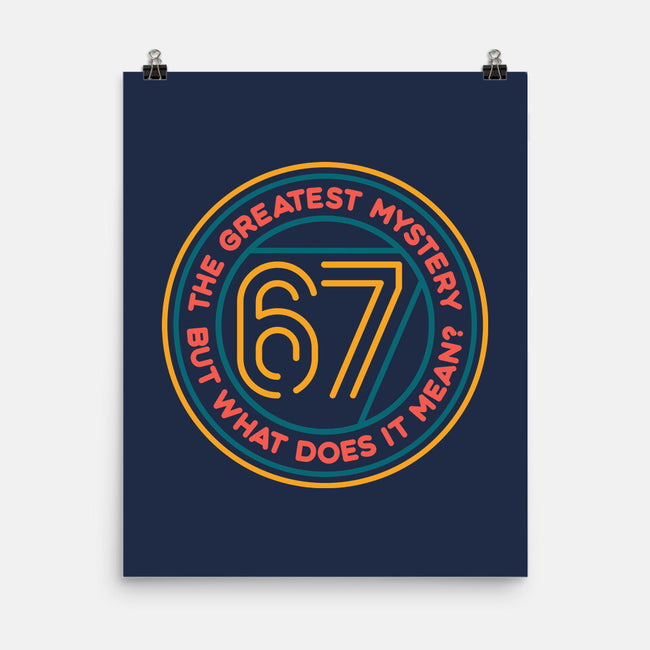 Six Seven Mystery-None-Matte-Poster-glitchygorilla