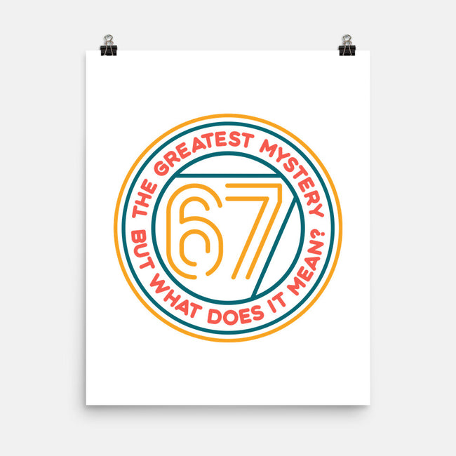 Six Seven Mystery-None-Matte-Poster-glitchygorilla