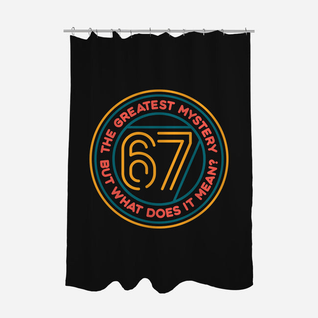 Six Seven Mystery-None-Polyester-Shower Curtain-glitchygorilla