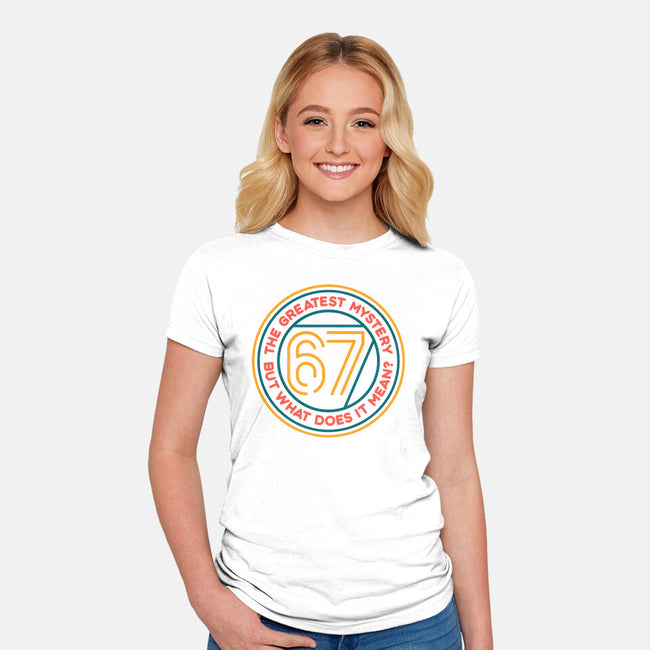 Six Seven Mystery-Womens-Fitted-Tee-glitchygorilla