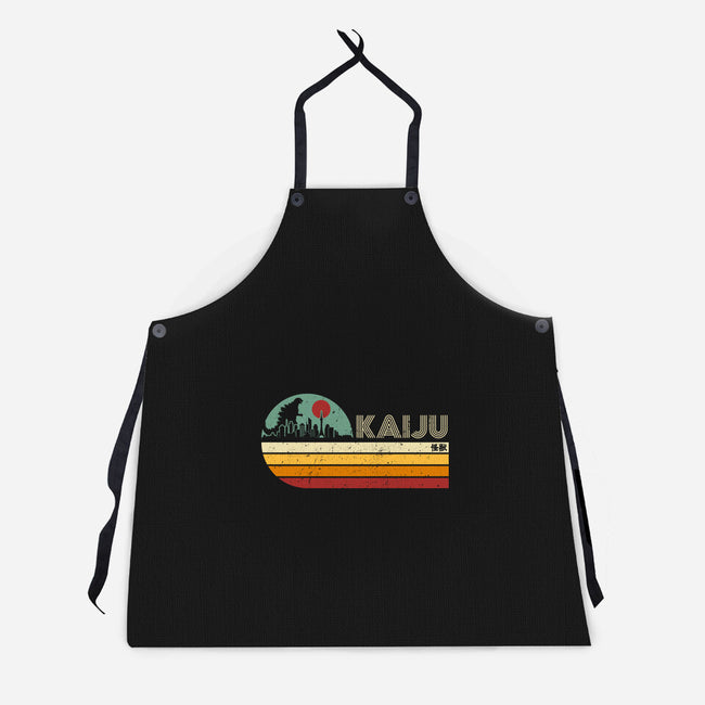 Kaiju Vintage-Unisex-Kitchen-Apron-DrMonekers