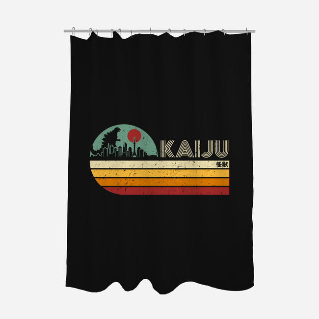 Kaiju Vintage-None-Polyester-Shower Curtain-DrMonekers