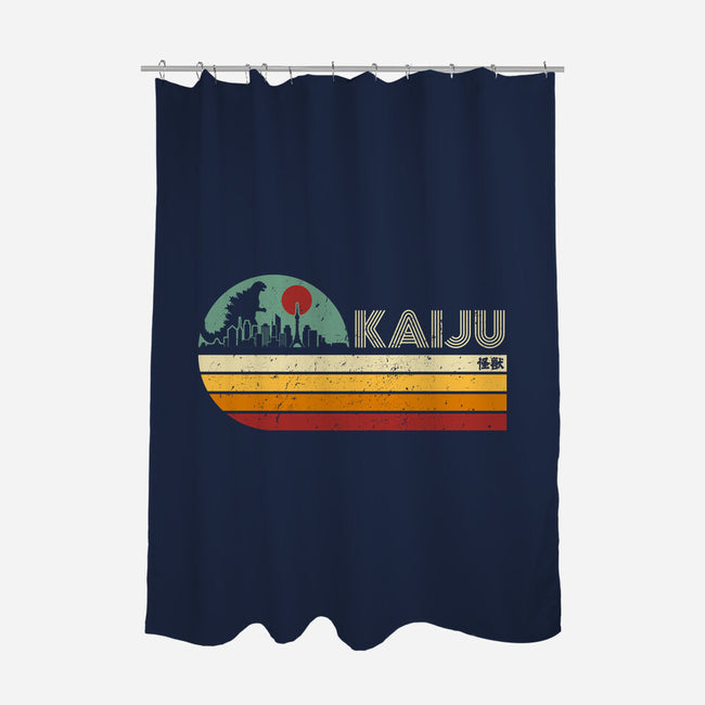 Kaiju Vintage-None-Polyester-Shower Curtain-DrMonekers