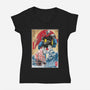Mecha Z In Japan-Womens-V-Neck-Tee-DrMonekers