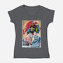 Mecha Z In Japan-Womens-V-Neck-Tee-DrMonekers
