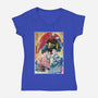 Mecha Z In Japan-Womens-V-Neck-Tee-DrMonekers