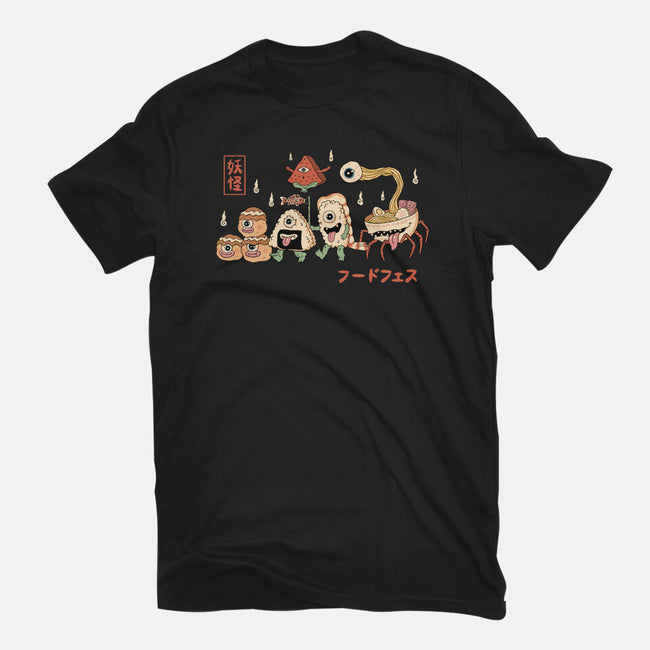 Yokai Food Fest-Womens-Fitted-Tee-vp021