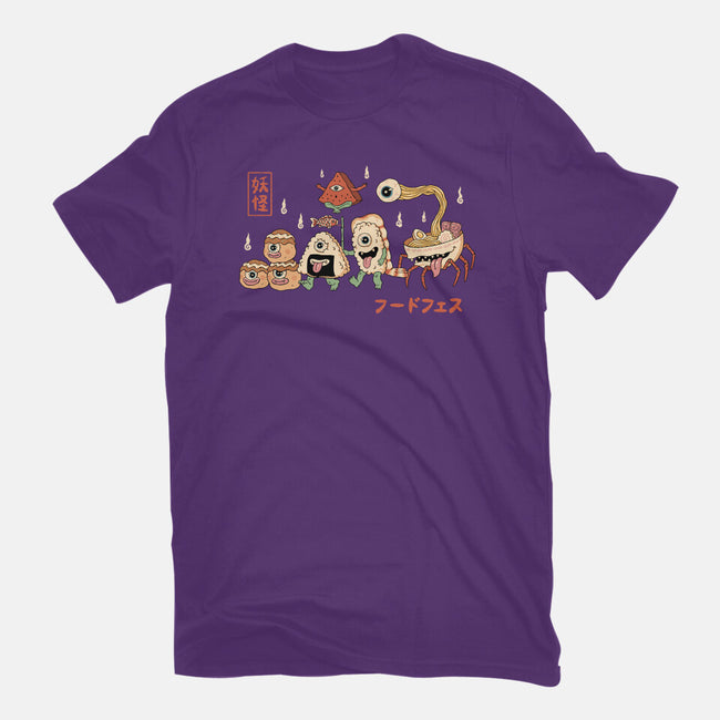 Yokai Food Fest-Womens-Fitted-Tee-vp021