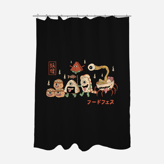 Yokai Food Fest-None-Polyester-Shower Curtain-vp021
