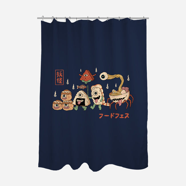 Yokai Food Fest-None-Polyester-Shower Curtain-vp021