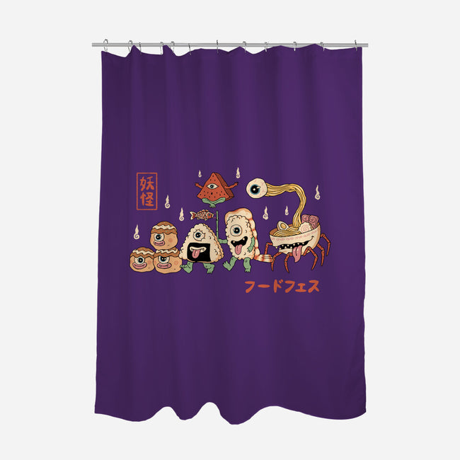 Yokai Food Fest-None-Polyester-Shower Curtain-vp021