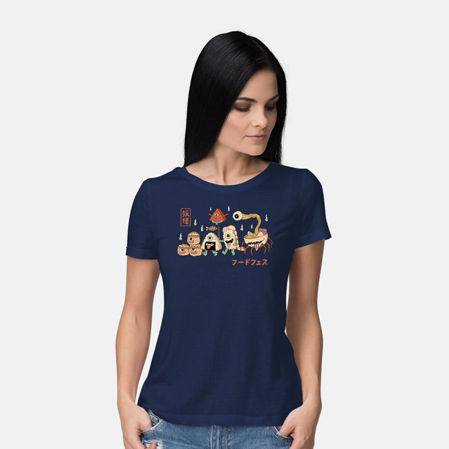 Yokai Food Fest-Womens-Basic-Tee-vp021