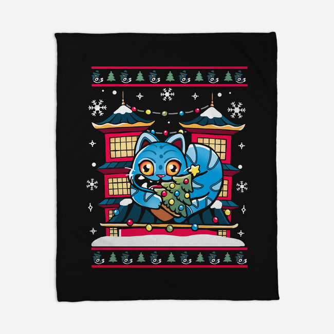 Ugly Tiger-None-Fleece-Blanket-Vallina84