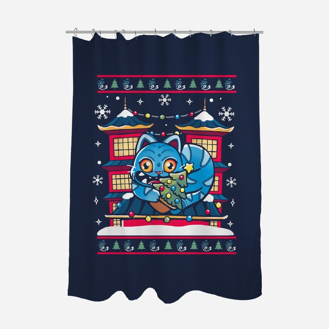 Ugly Tiger-None-Polyester-Shower Curtain-Vallina84