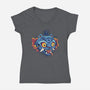 Weird Pet Tattoo-Womens-V-Neck-Tee-Popnotic