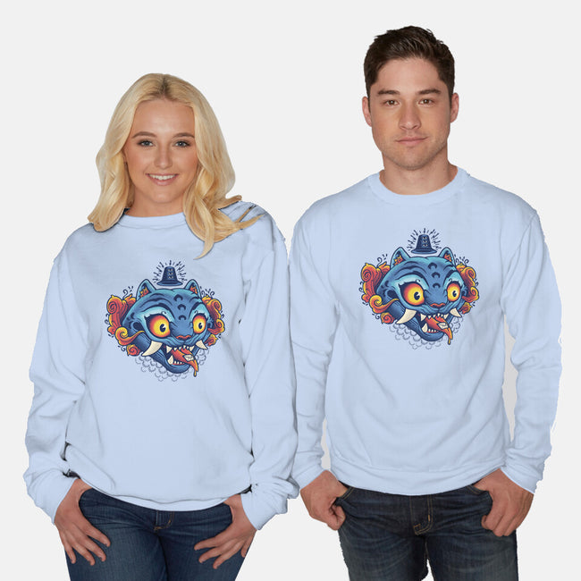Weird Pet Tattoo-Unisex-Crew Neck-Sweatshirt-Popnotic