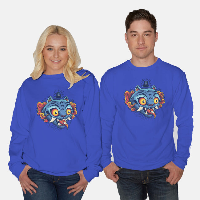 Weird Pet Tattoo-Unisex-Crew Neck-Sweatshirt-Popnotic