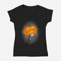 Pumpkin Atlas-Womens-V-Neck-Tee-jasesa