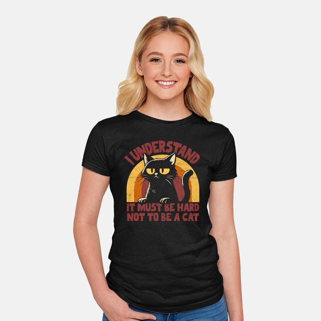 Must Be Hard-Womens-Fitted-Tee-Popnotic