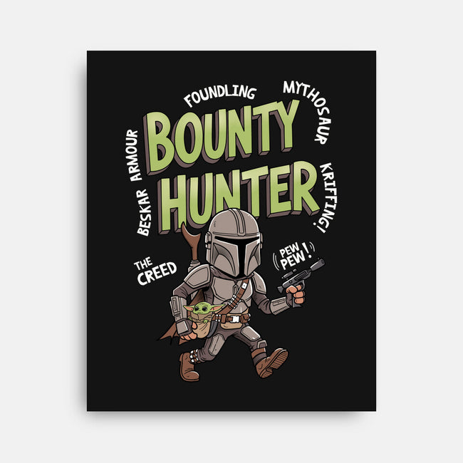 Bounty Hunter Mascot-None-Stretched-Canvas-P1yu5h