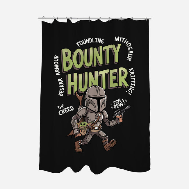 Bounty Hunter Mascot-None-Polyester-Shower Curtain-P1yu5h