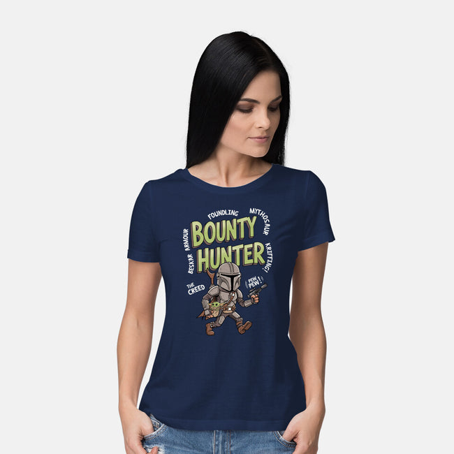Bounty Hunter Mascot-Womens-Basic-Tee-P1yu5h
