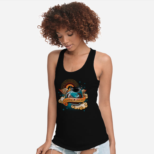 Divine Energy-Womens-Racerback-Tank-Getsousa!