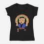 Meowgical Cat-Womens-V-Neck-Tee-vp021