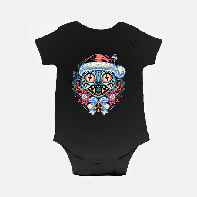 Derpy Holidays-Baby-Basic-Onesie-glitchygorilla