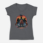 A Night Of Witchcraft-Womens-V-Neck-Tee-glitchygorilla