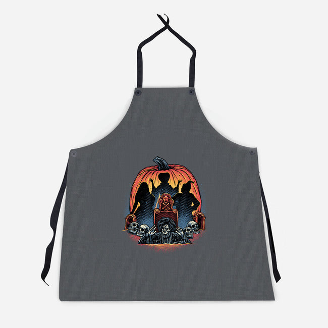 A Night Of Witchcraft-Unisex-Kitchen-Apron-glitchygorilla