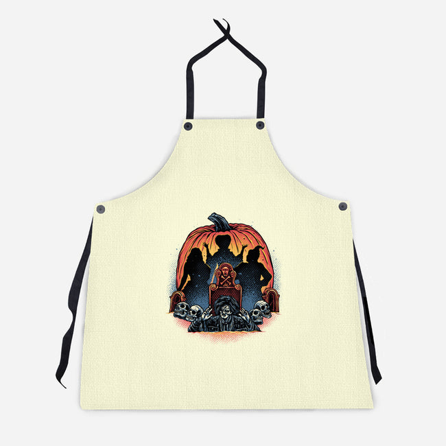 A Night Of Witchcraft-Unisex-Kitchen-Apron-glitchygorilla