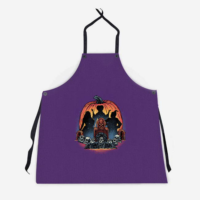 A Night Of Witchcraft-Unisex-Kitchen-Apron-glitchygorilla