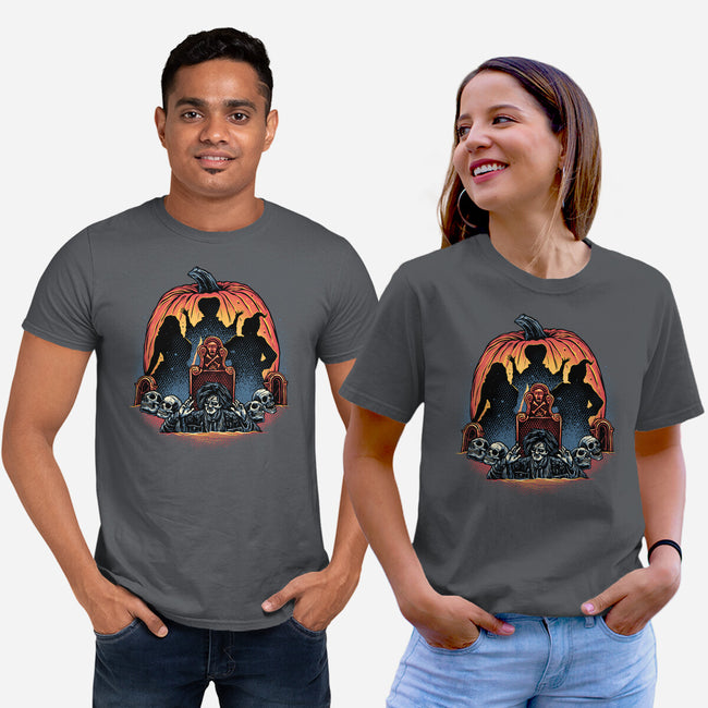 A Night Of Witchcraft-Unisex-Basic-Tee-glitchygorilla
