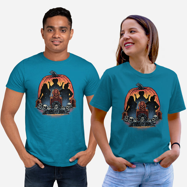 A Night Of Witchcraft-Unisex-Basic-Tee-glitchygorilla
