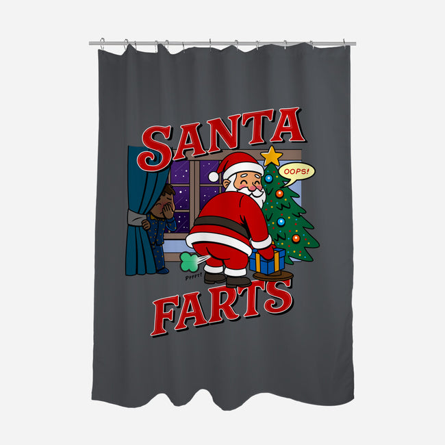 Santa Farts-None-Polyester-Shower Curtain-Boggs Nicolas