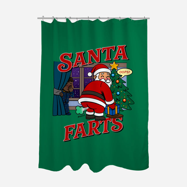 Santa Farts-None-Polyester-Shower Curtain-Boggs Nicolas