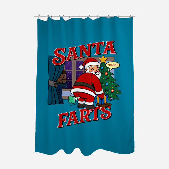 Santa Farts-None-Polyester-Shower Curtain-Boggs Nicolas