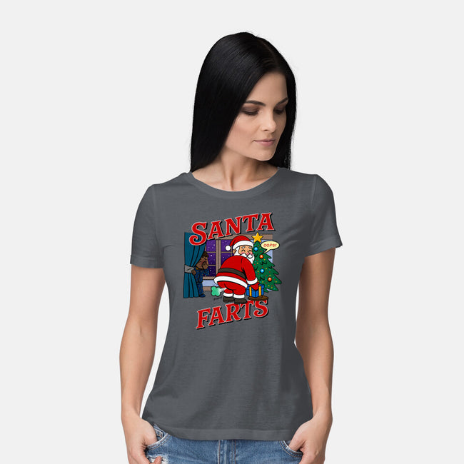 Santa Farts-Womens-Basic-Tee-Boggs Nicolas
