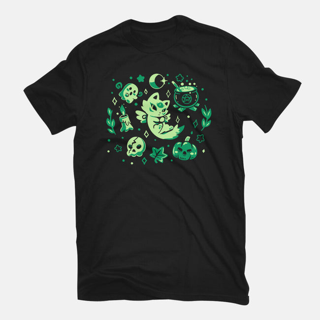 Green Halloween Vibes-Mens-Premium-Tee-TechraNova