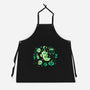 Green Halloween Vibes-Unisex-Kitchen-Apron-TechraNova