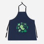 Green Halloween Vibes-Unisex-Kitchen-Apron-TechraNova