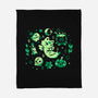 Green Halloween Vibes-None-Fleece-Blanket-TechraNova