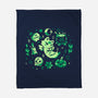Green Halloween Vibes-None-Fleece-Blanket-TechraNova