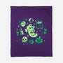 Green Halloween Vibes-None-Fleece-Blanket-TechraNova