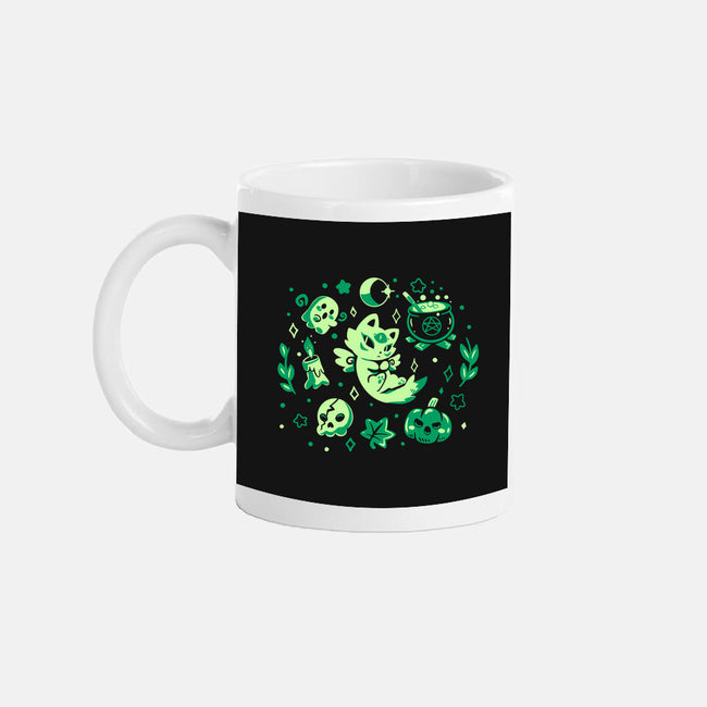Green Halloween Vibes-None-Mug-Drinkware-TechraNova